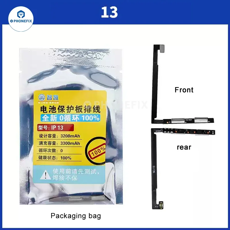 100% Geteste Batterij Beschermbord Flex Kabel Voor Iphone X 11 12 13 14 15 Pro Max Plus Reparatie Versleuteling Chips Gebruik