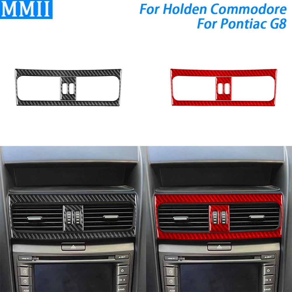 For Pontiac G8 2008-2009 For Holden Commodore 2006-2012 Carbon Fiber Center Air Outlet Panel Trim Set Car Accessories Stickeer