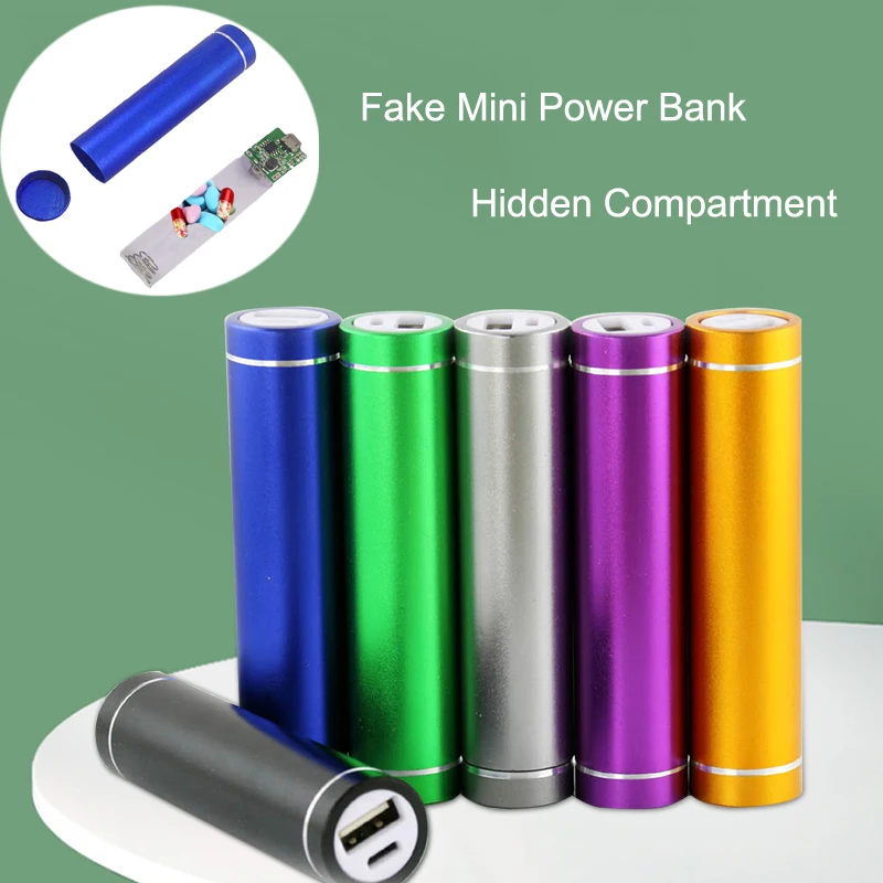 1pc gefälschte Mini Power Bank Visier geheime Home Diversion Versteck kann sichere Container Versteck in einem versteckten Ablage fach