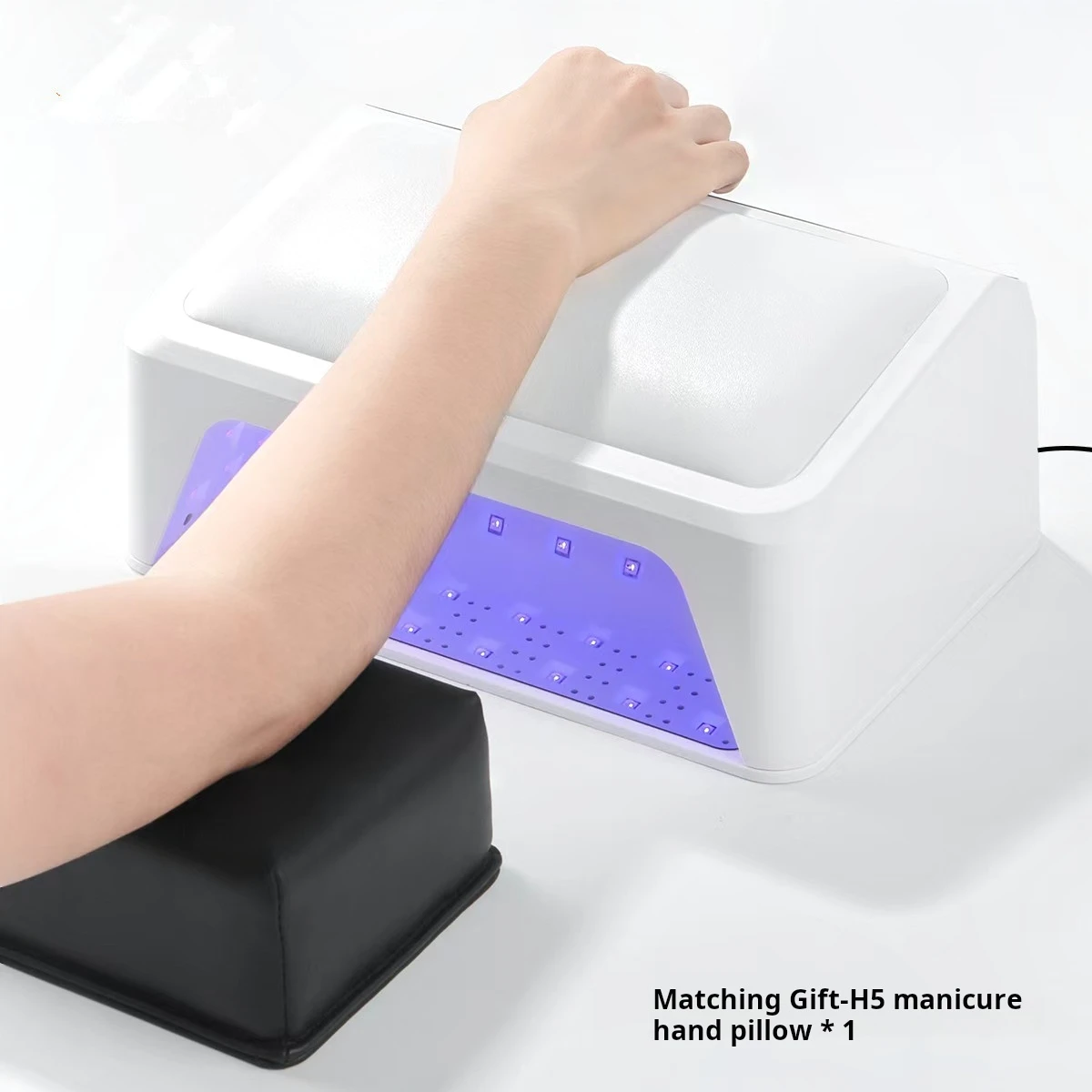 プロ仕様ハイパワーポータブルネイルドライヤーUVランプアクリルマニキュアハンドピロー365nm発光ディープネイル脇の下