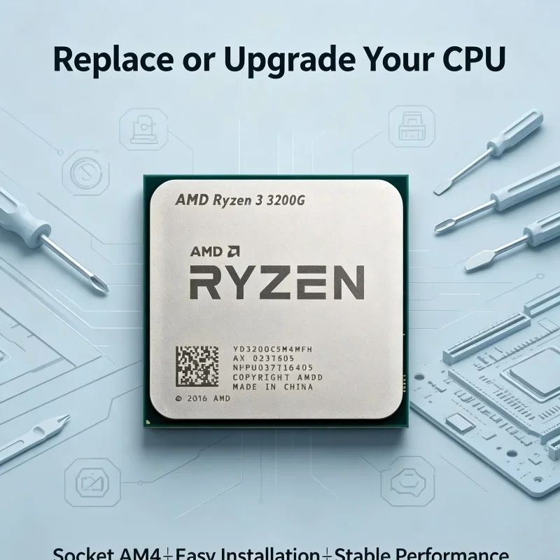 cpu-ryzen3-pro-3200g-yd320bc5m4mfh-socket-am4-36ghz-65w-4‑core-4‑thread-l3-4m-grafica-vega-8-per-sostituzione-desktop-da-ufficio
