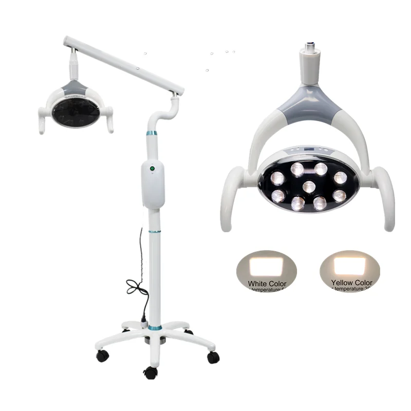 

Medical 9 LED Surgical Light Examination Light Standing 28W Dental Unit Hospital Use Operating Lamp