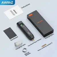 AWithZ Handheld Spot WelderColor Screen 90 Gears Adjustable Spot Welding Machine 0.15-0.35MM DIY Nickel Sheet Welding Pen Tools