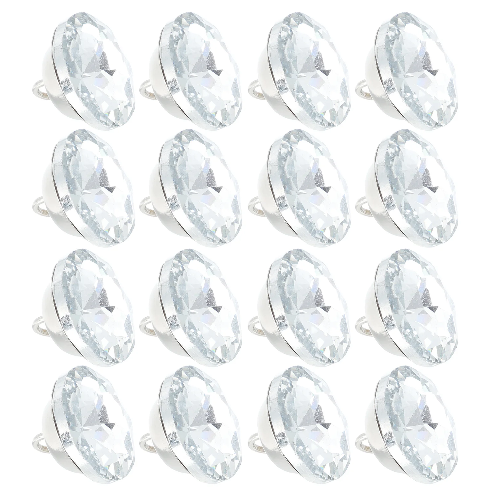 

30Pcs Gemstone Studs for Upholstery DIY Wood Furniture Sofa Bed Headboard Decoration Shiny Glass Crystal Button