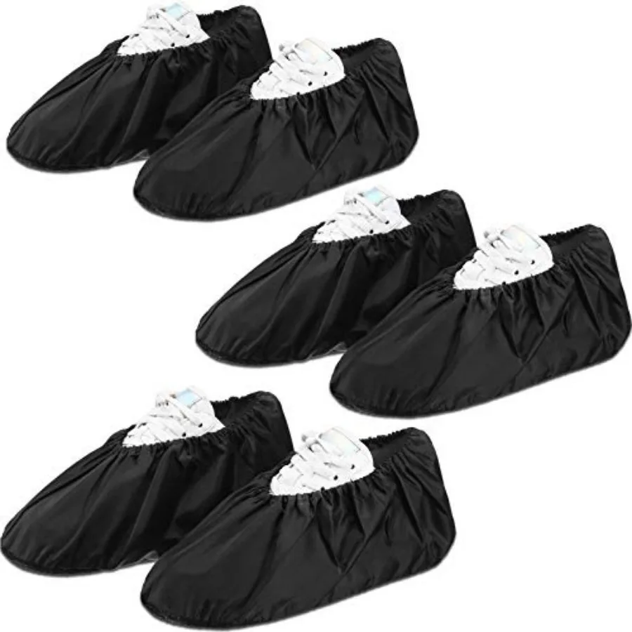 

SATINIOR 3 Pairs Reusable Shoe Covers Slip Resistant Waterproof Boot Covers Elasticity Convenience Dustproof Overshoes Machine