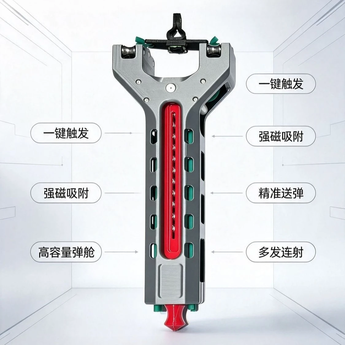 Automatic Fast Loading Ball with Magazine 8MM Steel Ball Portable Outdoor Hunting Equipment