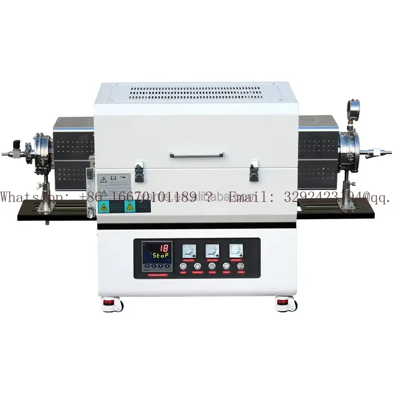1200C High Temperature Programmable Tube Oven Vacuum Lab Quartz Tube Furnace