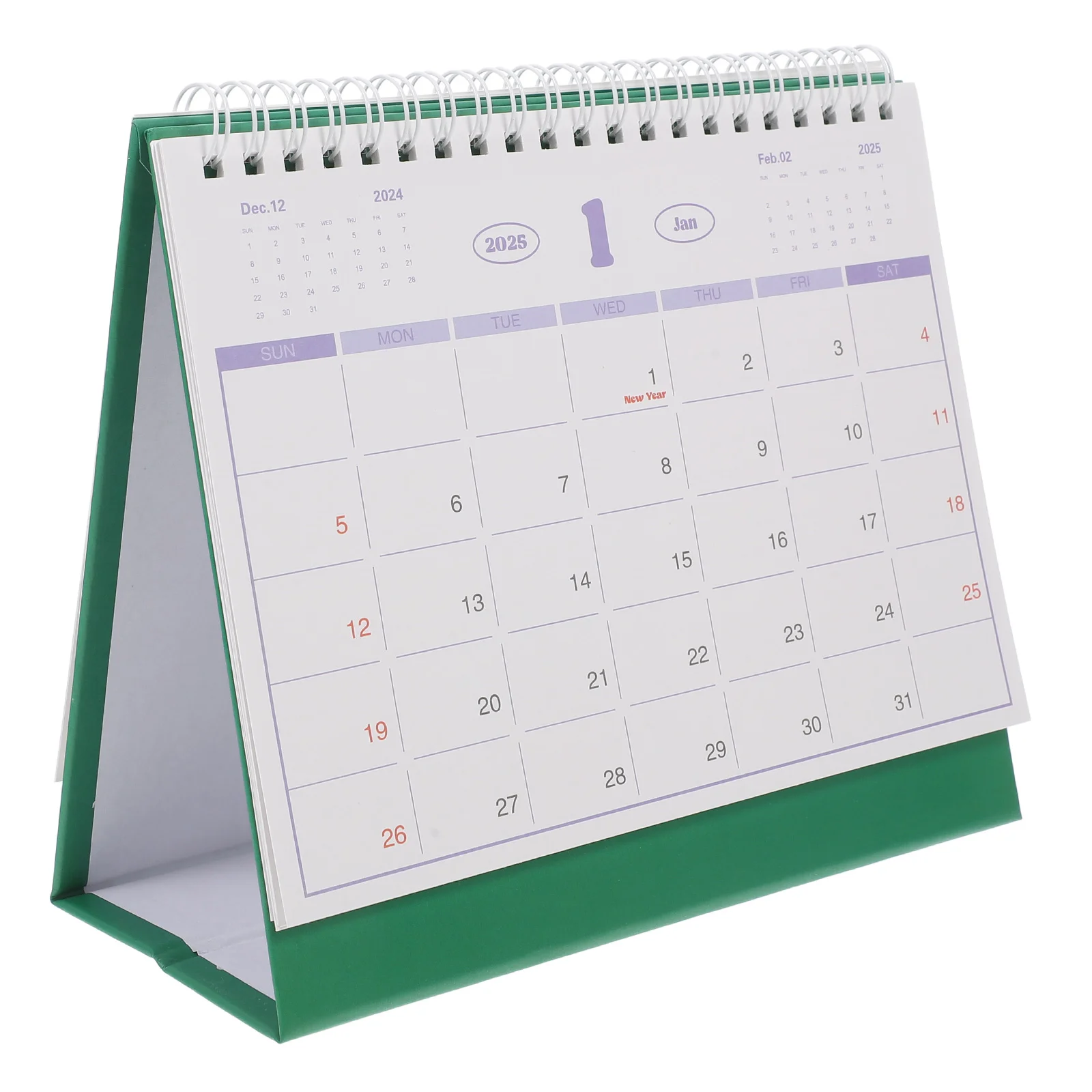 

Mini Calendar for Desk Simple Standing Desktop 2025 Turn The Page Paper Advent Calendars