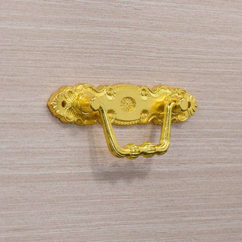 

9.9 3.4cm Retro Cabinet Handle Sturdy Material Stylish Appearance Cabinet Accessory Long-Lasting Cabinet Hardware