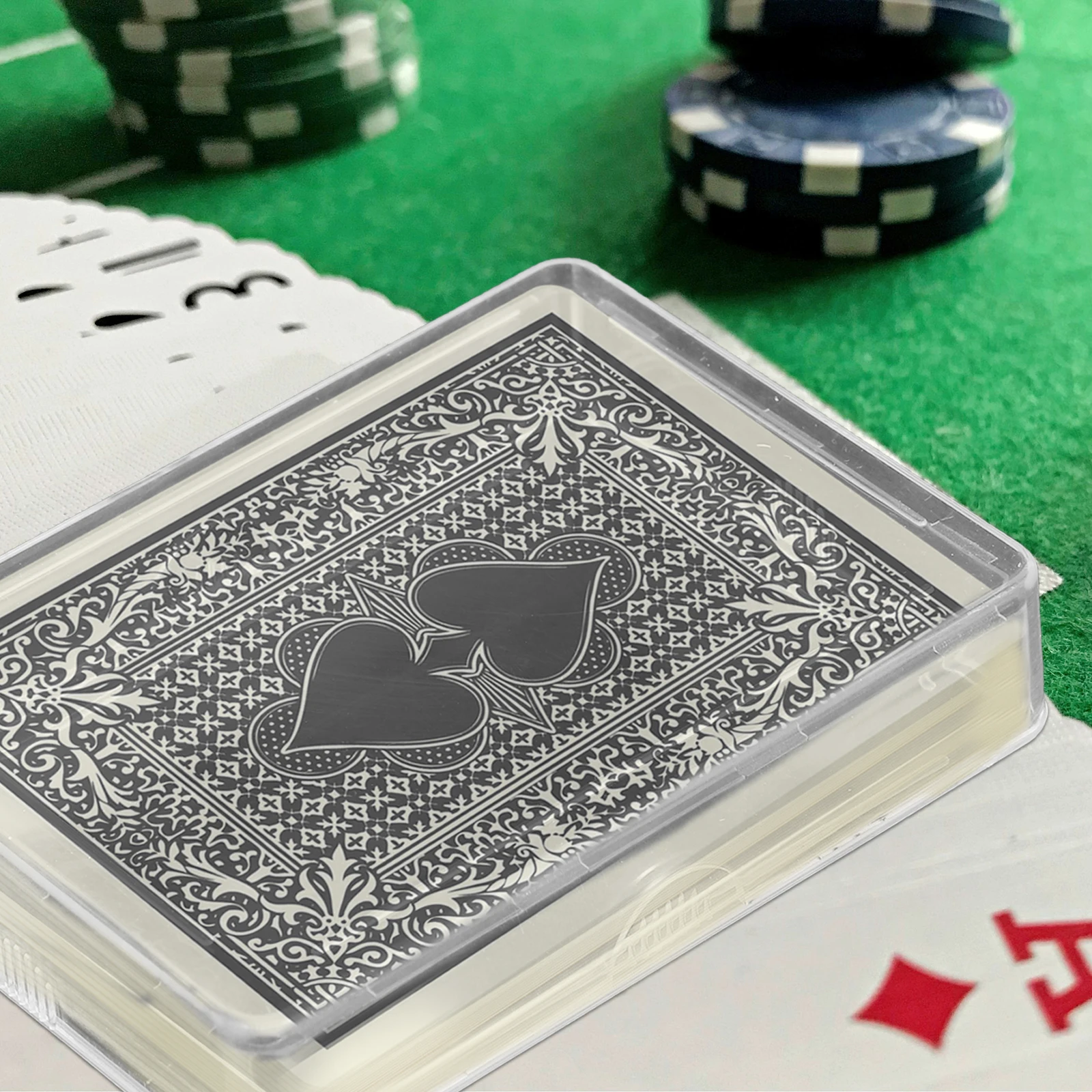 

6 pcs Storage Transparent for Playing Cards Jewelry Small Tools Plastic Container Home Card Case Holder Solutions