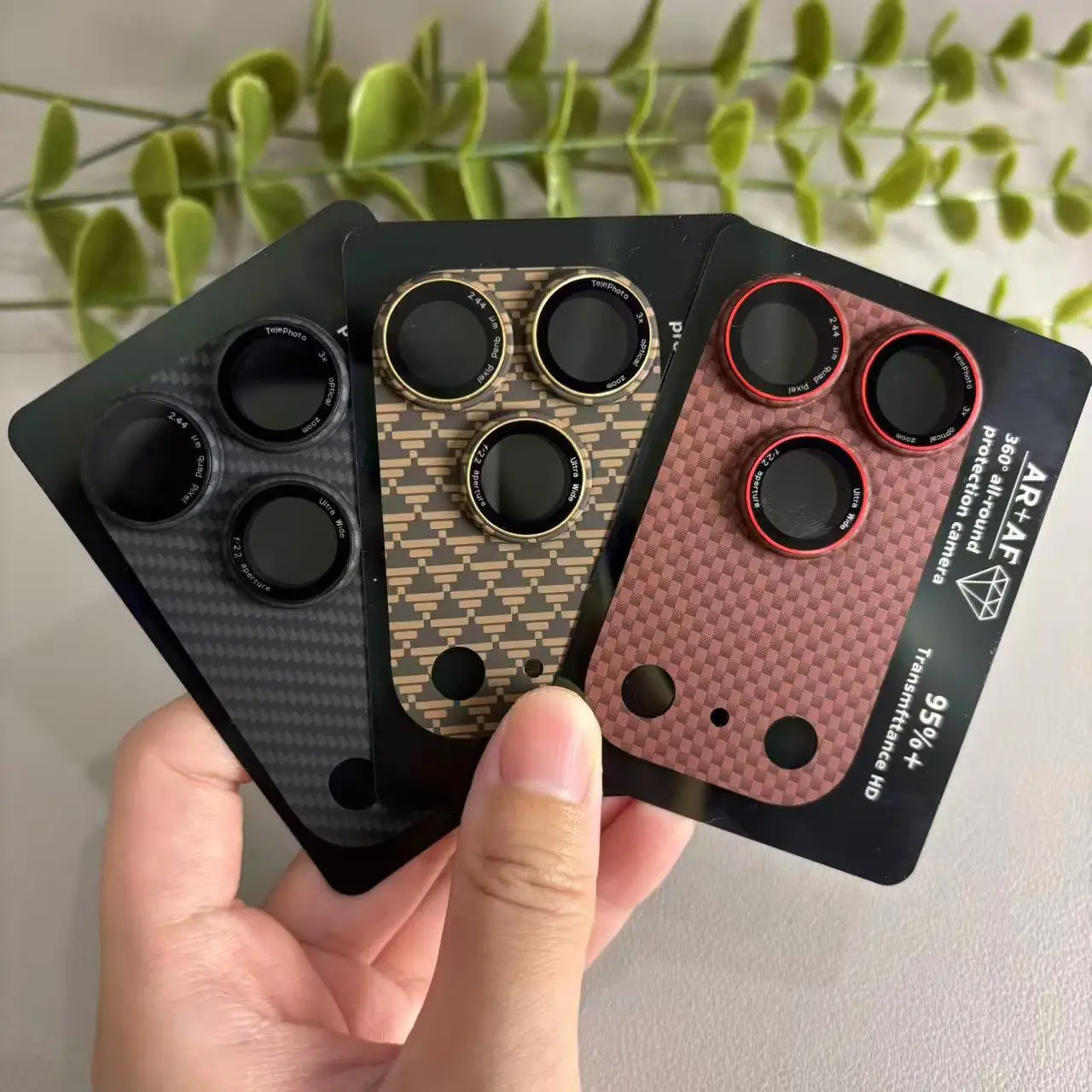 درع معدني عدسة الكاميرا حامي غطاء زجاجي لابل آيفون 17 برو ماكس 17 الهواء كيفلر ألياف الكربون الأصلي عدسة الهاتف