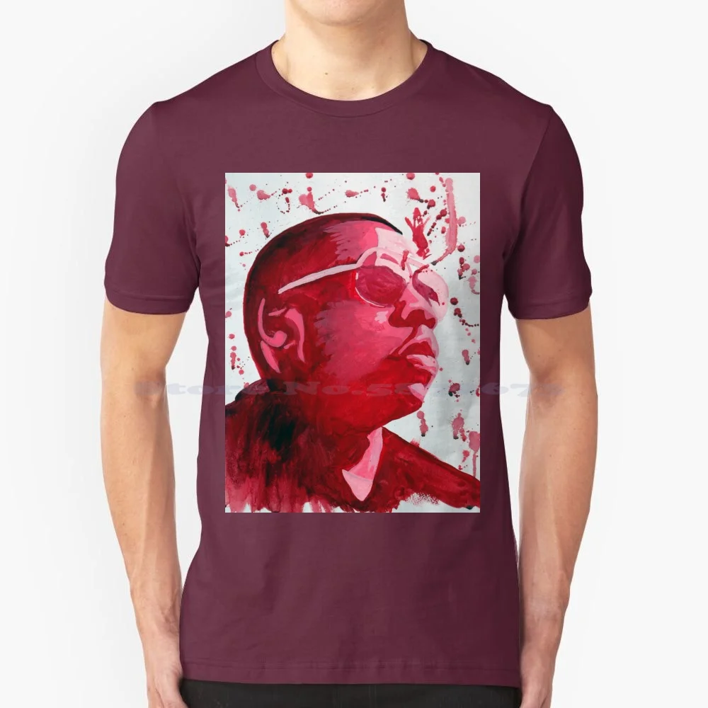 Jay Z T Shirt 100% cotone Tee Jay Z Hova Rapper occhiali da sole rossi ritratto uomo viso profilo famoso cantante celebrità musicista