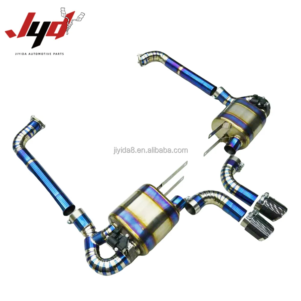 JYD Sport Valved Muffler SS304 Exhaust  Catback for 987.1  2.9 Exhaust with Muffler Pipe Titanium Alloy