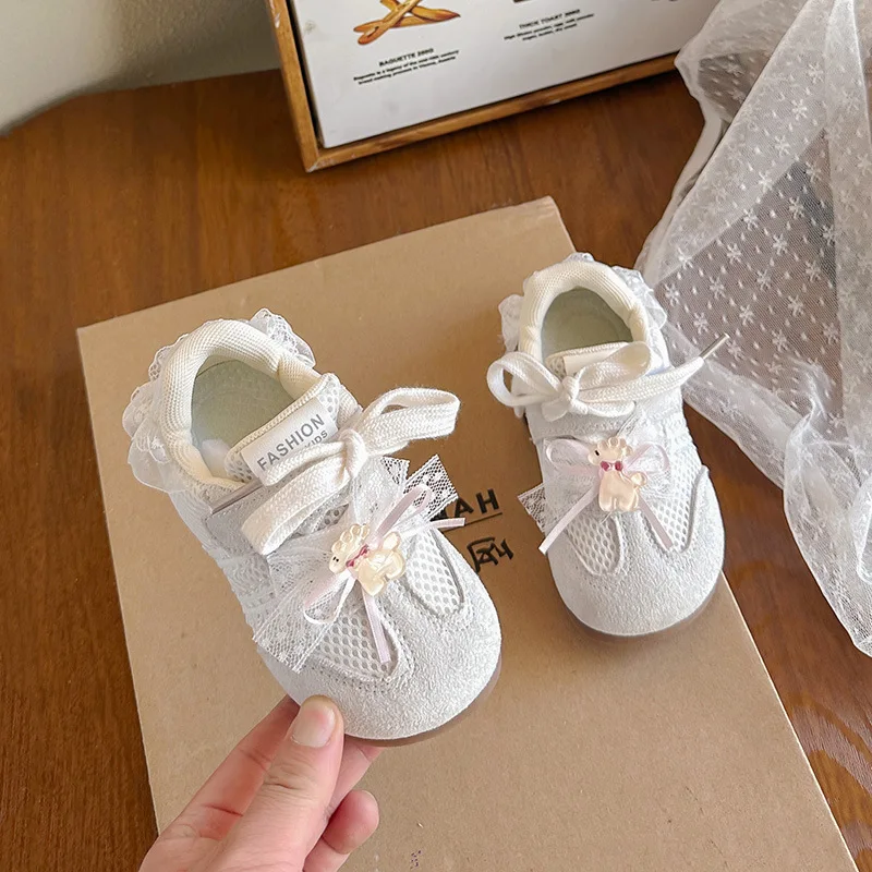 

Tenis 2026Spring New Girls' Sports Shoes Comfort Breathable Kids Mesh Shoes Cute Versatile Girls' Casual Shoes Кроссовки Детские