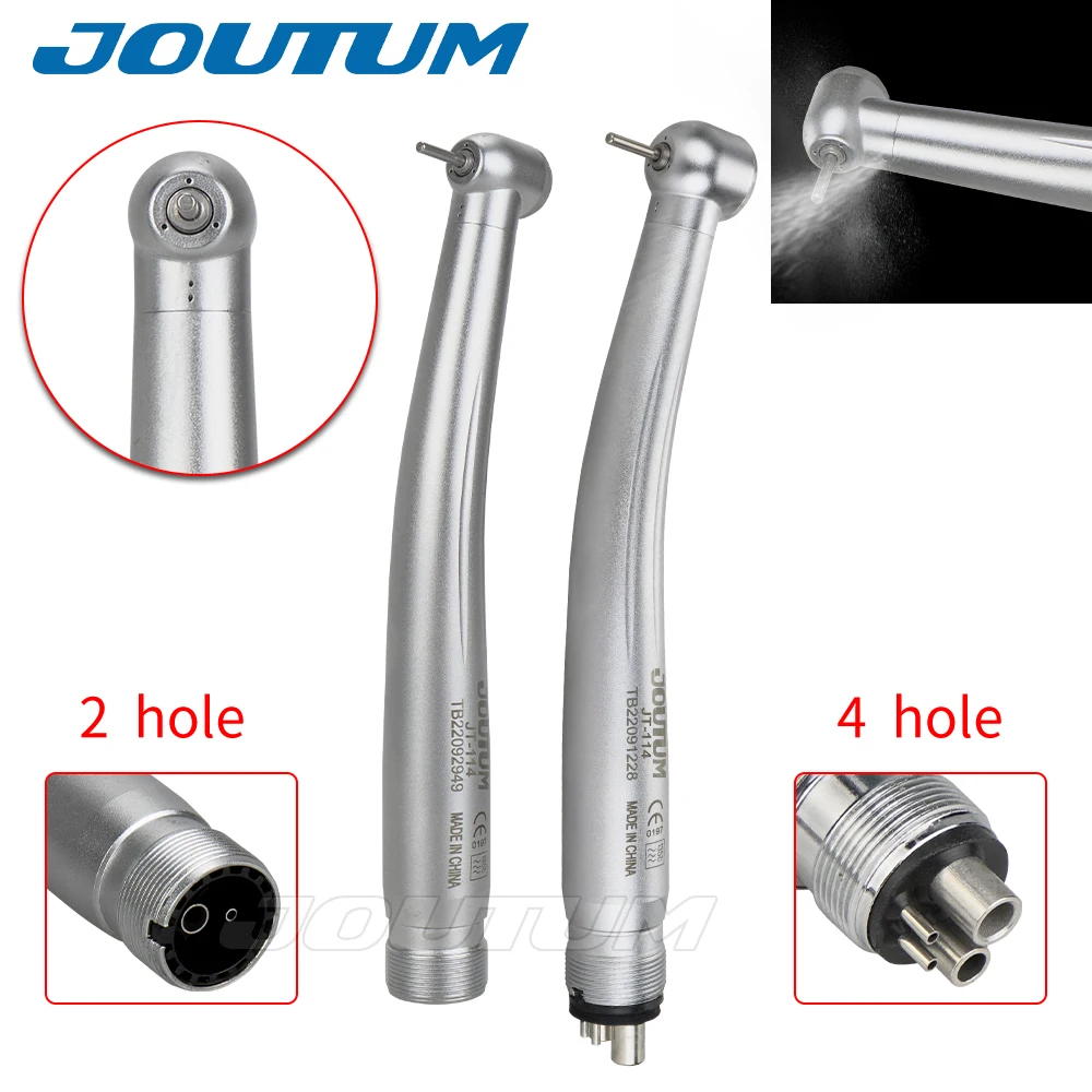 Dental High Speed Anti Retraction Handpiece Push Button Air Turbine 2/4 Holes Torque Head Dentistry Instrument