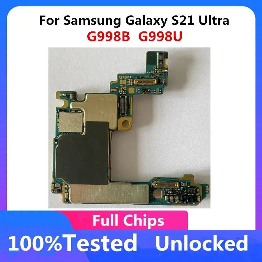 Motherboard For Samsung Galaxy S21 Ultra Plus G998B G998U G990F G991B G991U G996B G996U 128GB Full Chips Android OS Mainboard