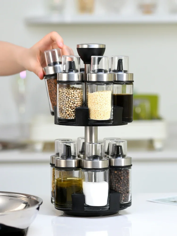 السكر الملح التوابل الجرار مجموعة الزجاج الفلفل الهزازات صلصة التوابل جرة زجاجات مع غطاء صغير Botellitas الفقرة الغداء اكسسوارات المطبخ #2