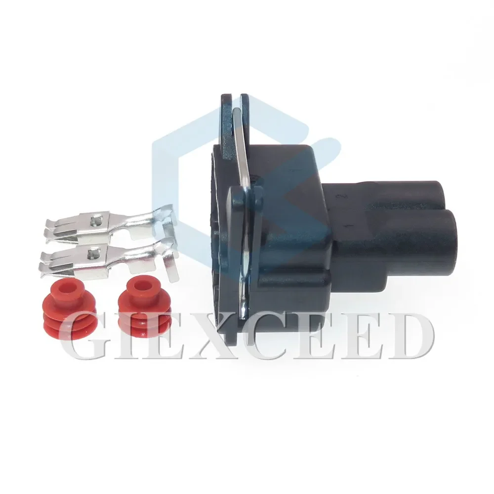 2 Sets 2 Pin AC Assembly 93BG-14489-KBA Auto Water Tank Electronic Fan Plug Automotive Waterproof Connector For Ford