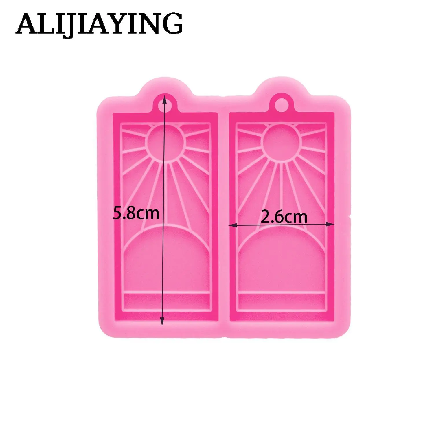 DY1500 Glossy Japan Flag Shape Eearrings Mold Epoxy Resin Silicone Molds Crafts Art, Fondant Chocolate Candy Cake Mould