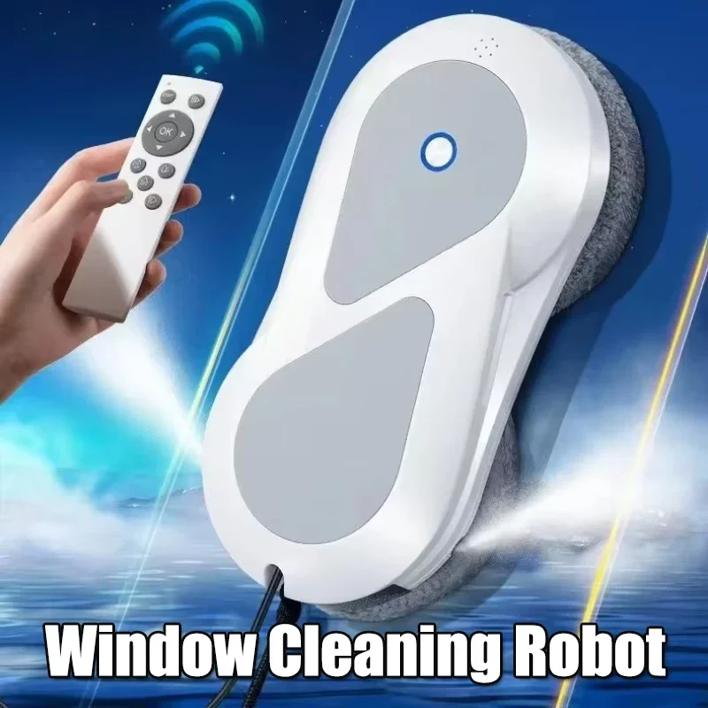 

New Water Drop Double Spray Window Cleaning Robot, Fully Automatic Household Electric Window Washer Electric Window Cleaning