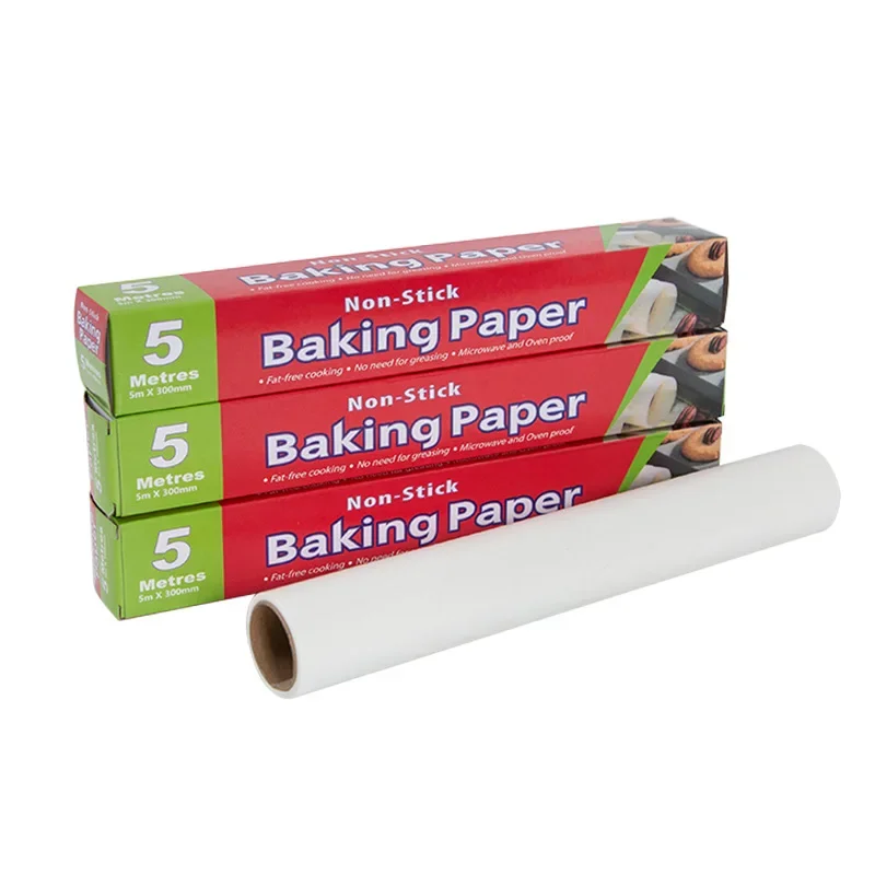 Ossayi Non-stick Oilpaper Baking Paper High temperature resistance Oil-proof  Oven Barbecue Steamed Paper 5M 10M