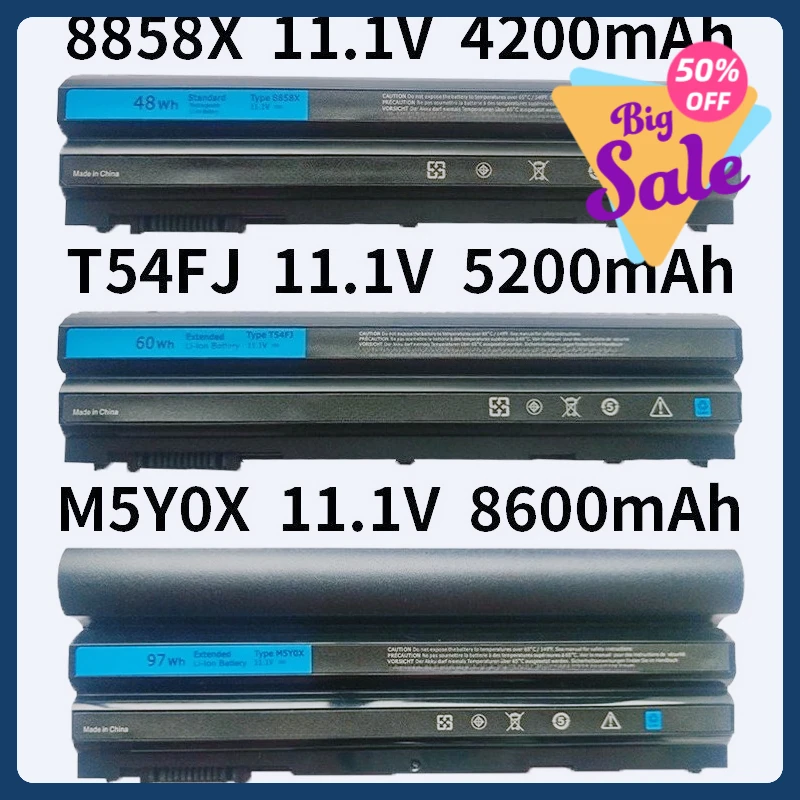 Applicable To Dell 8858X T54FJ M5Y0X E6420 E6520 E5420 E5520 Laptop Battery