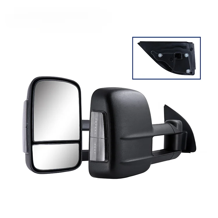 

Towing Side Rearview Mirror For Ford Everest 2015 - 2019 Ranger 2012 - 2022 With Electric Smoked Lens Turn Signa Light