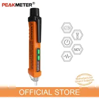 PEAKMETER PM8908C Smart Non-Contact Voltage Detector Tester Ideal for AC Test Pencil on Live/phase Wire and Breakpoint in NCV