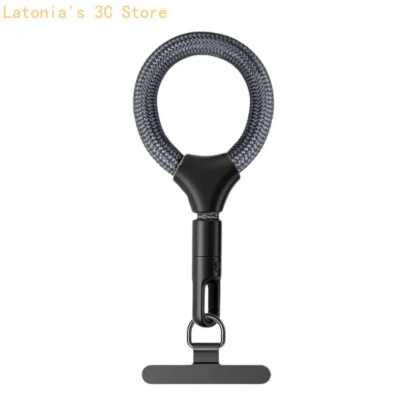 Sehr dünnes 0,18 mm starkes Handy-Umhängeband aus Stahl mit weichem Polyester-Kordel und verstärkter Tragfähigkeit von 10 kg für – Detail 10