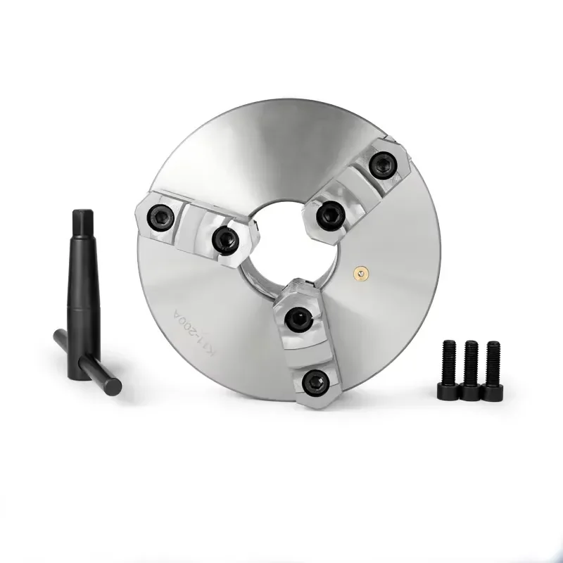 Global Ring Three-Jaw Self-Centering Chuck K11 Manual Linkage 160 Chuck for Lathe Machine Keyless Drill Chuck