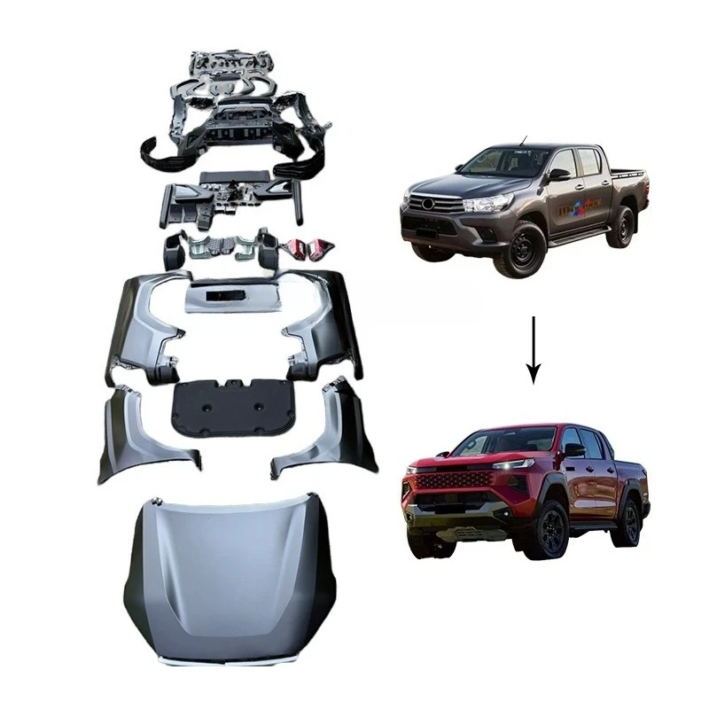 Exterior Facelift Conversion Mod Kit, Full Bumper Hood Retrofit Set, Practical Pick‑up Refit & Upgrade Parts