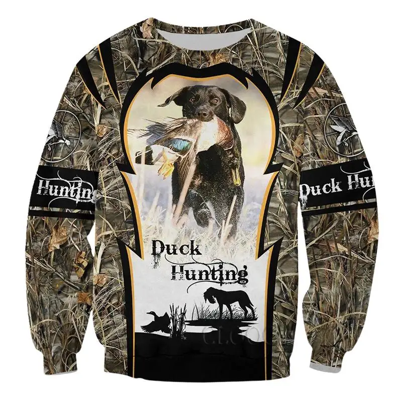 Fashion Men Women Animal Dog Hunting 3D Printing Sweatshirt Harajuku Unisex Casual Man Fashion Tracksuit Tops
