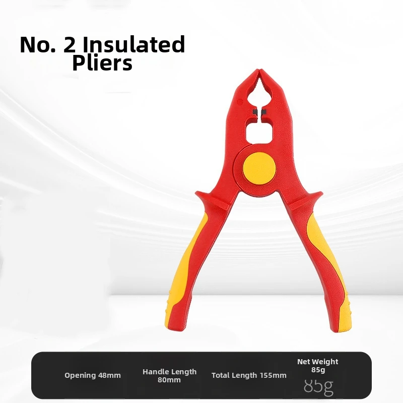 Insulated Plier Pair 1000V Rated for Cutting and Manipulating Wires Safely in Low and Medium Voltage Environments