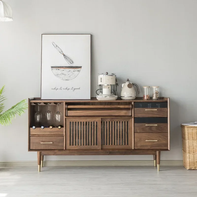 Cherry wood storage side cabinet