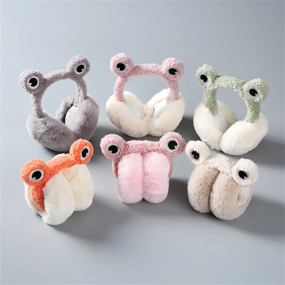 Winter Warm Earmuffs Earbags Women's Ear Protection Artifact Earmuffs Cute Frog Ear Hats Anti-freeze Earflap