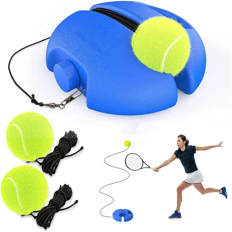 

Professional Tennis Training Aids Bases With Elastic Rope Ball Practice Self-Duty Rebound Tennis Trainer Tennis Practice Tool *&