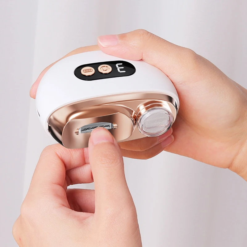 Automatic Electric Nail Trimmer & Grinder, Rechargeable Portable Manicure Tool for Home Use