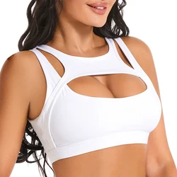 Removable Cups Sports Bra Shockproof Running Fitness Anti-sagging Upper Collection Soft Support High-strength Women's Yoga Vest