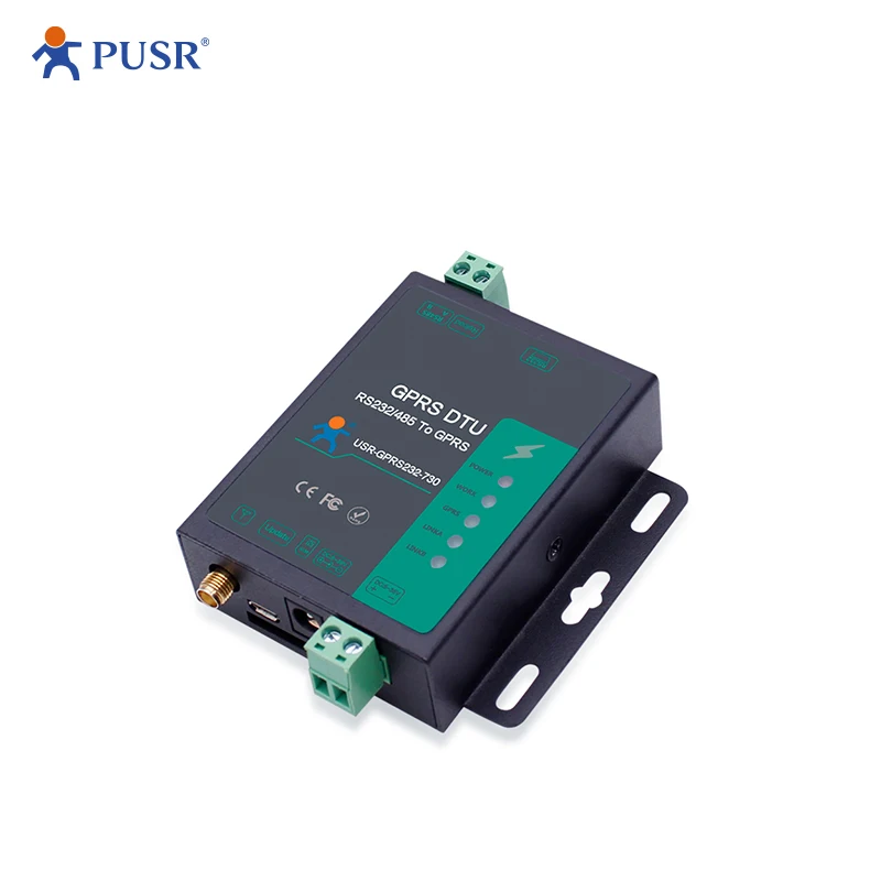 

【Price for 2Pcs】PUSR GSM Modem Serial RS232 RS485 to GPRS DTU with AT command USR-GPRS232-730