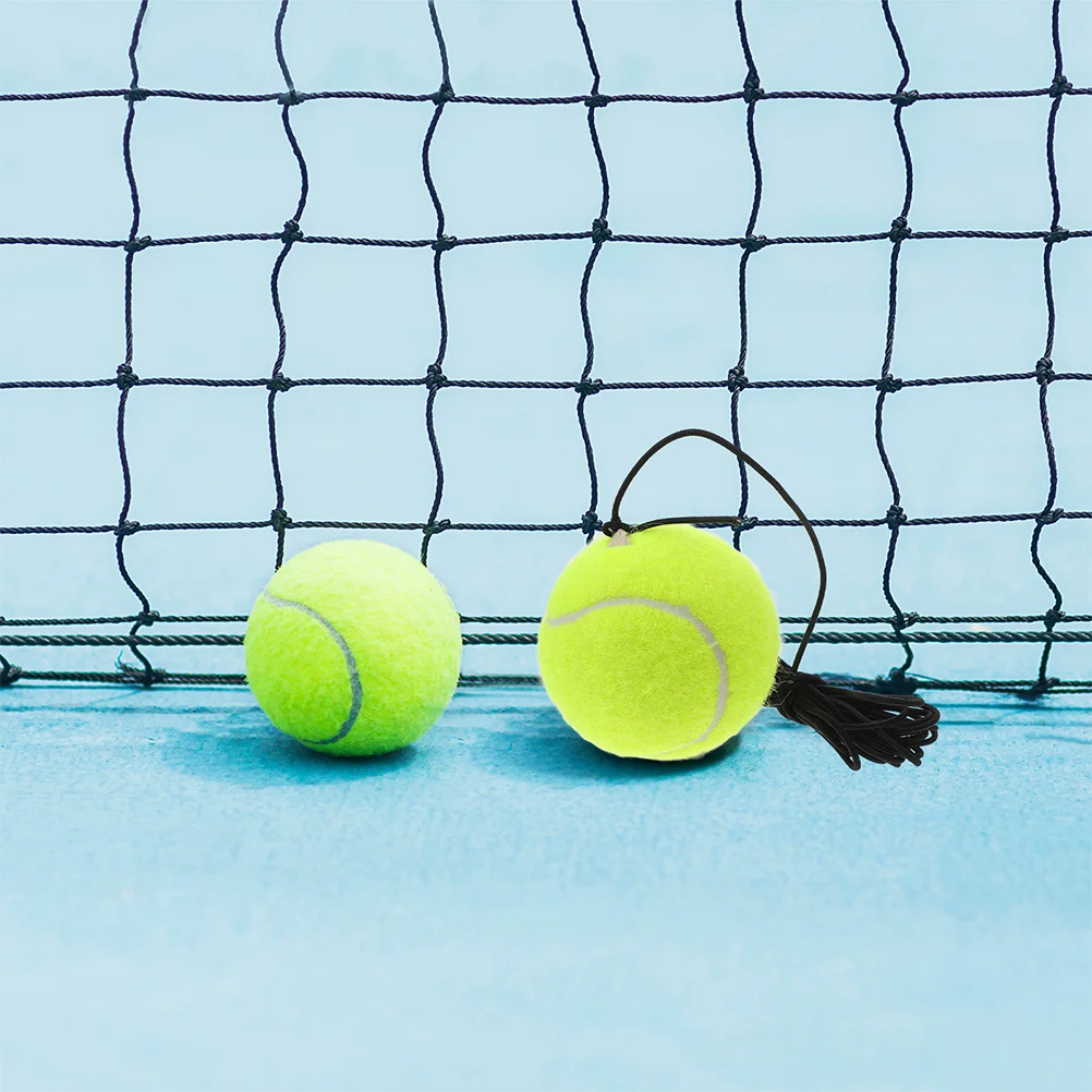Équipement d'entraînement de Tennis Compact avec balle en corde élastique, 2 pièces, idéal pour une pratique indépendante, améliore la flexibilité et les yeux des mains
