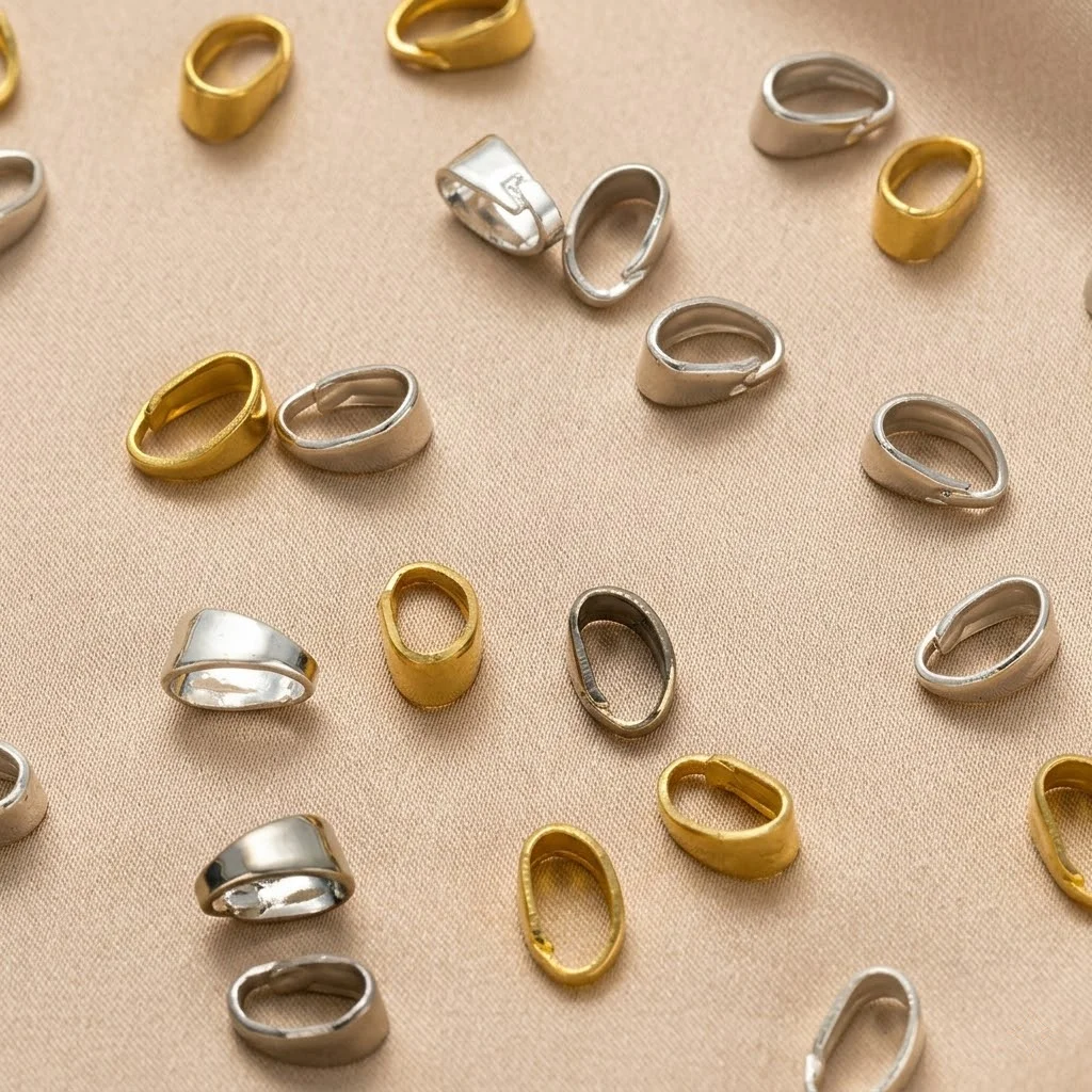 50 Stück/Lot 18K Goldfarbene Messing-Anhänger-Verschlüsse, Melonensamen-Charms, Verbinder für DIY-Halskettenherstellung – Detail 6