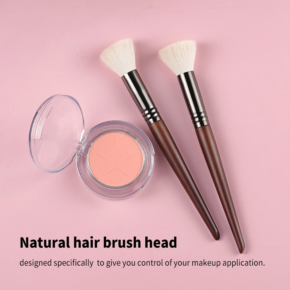 Stippling Blush Brush Contour Makeup  Tool Goat Hair Kabuki Buffer Cosmetic Powder Blending Beauty Make Up Brush