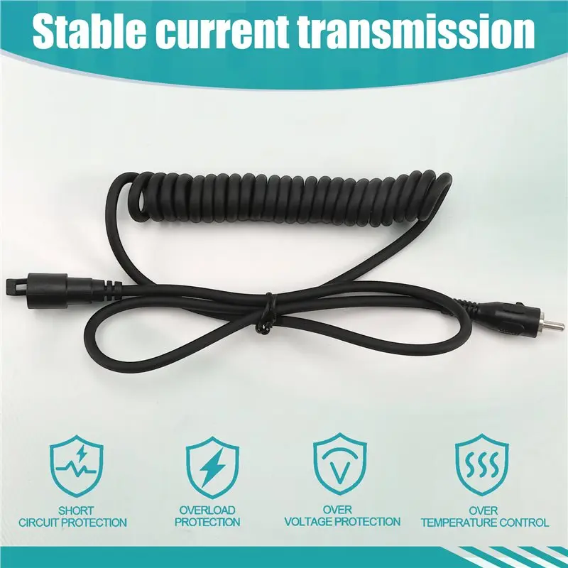 B04B-Anti-Fog RCA Male To Female Cable RCA Female To Ring Terminals Cold-Resistant Cable For Heating Film Anti-Fog Visor