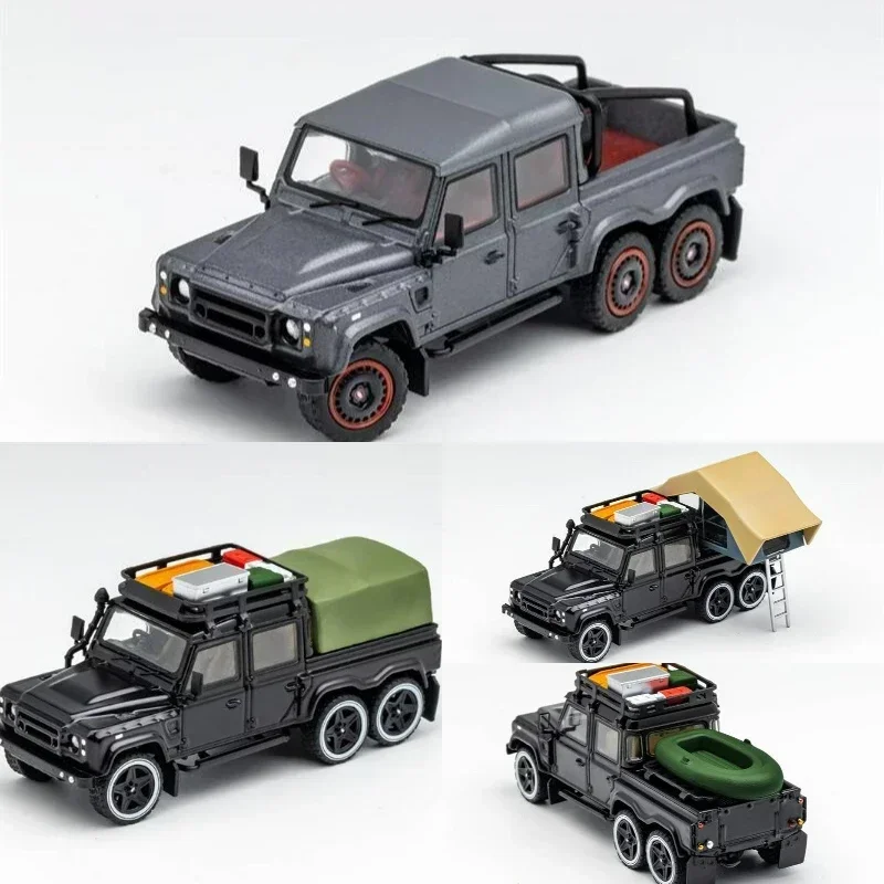 GCD 1:64 Land Rover Defender 6x6 Pick up Diecast Model Car