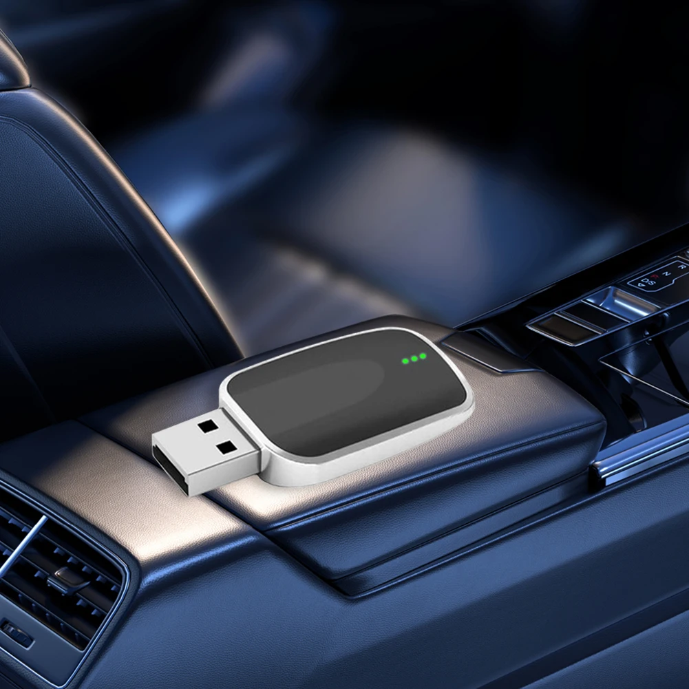 صندوق/محول Carplay Auto اللاسلكي الذي يعمل بنظام Android، دونجل USB ذكي يتحول إلى توصيل تلقائي لاسلكي لسيارات CarPlay السلكية في المصنع
