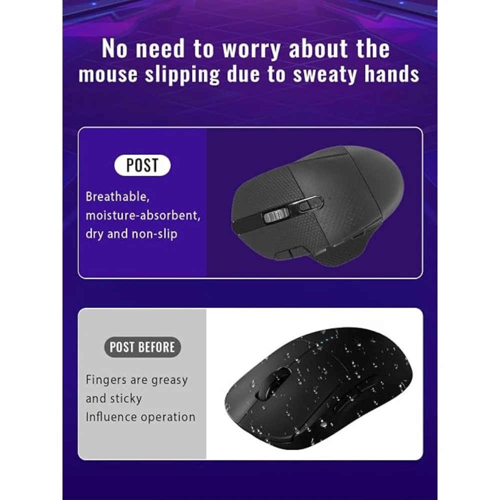 Anti-Slip Grip Tape For G604 Mouse Grip Mouses Accessories Gaming Computer Laptop Desktop Multiple Colors Sweat-Absorbent