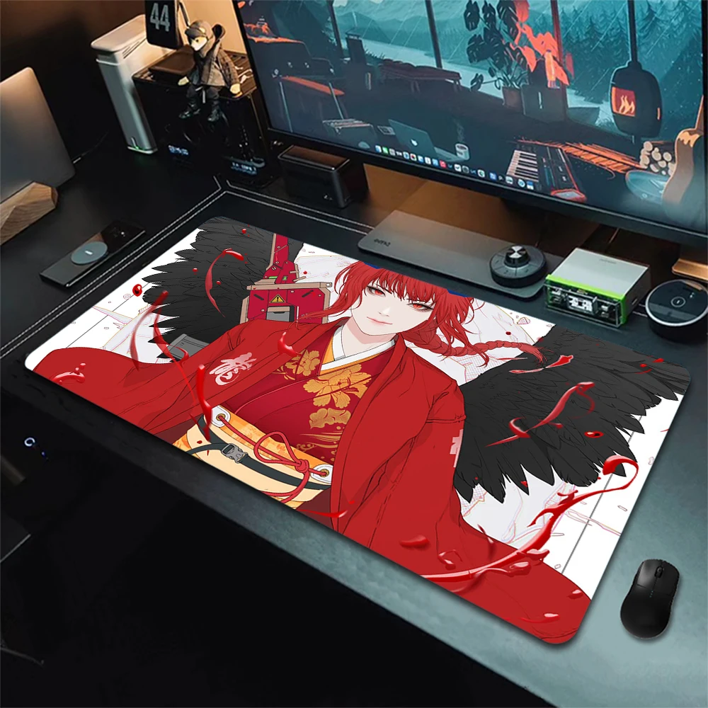 Gaming Mouse Pad Gamer Professional Large Mousepad XXL Anime Mouse Mat Computer Desk Mat 900x400mm Oni Rubber Keyboard Pad