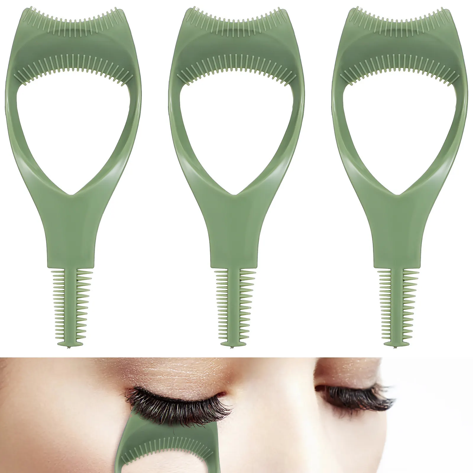 

3 pcs Lash Shield For Mascara Eyelash Tool Unique Shape Easy Apply Makeup Tools Women Mascara Drawing Aid Eyeliner Applicator