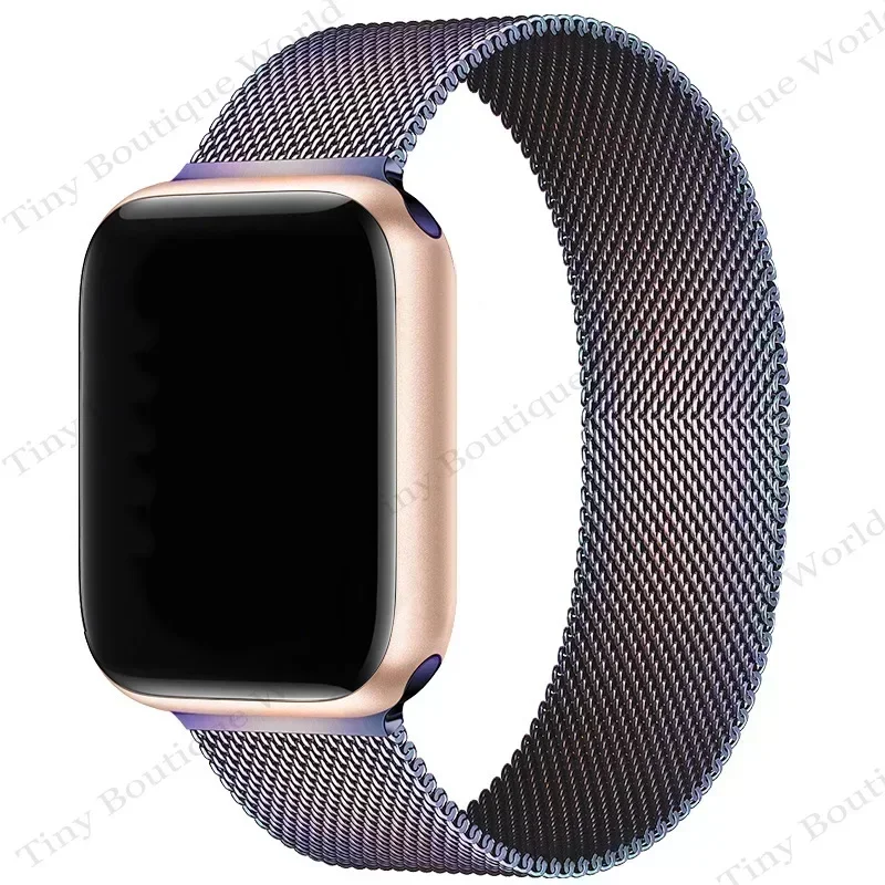 Milanese band voor Apple Watch Band Ultra 2 49 mm 44 mm 40 mm 45 mm 41 mm 38 mm 44 mm armband F of iWatch serie 9 3 6 5 SE 7 8 band
