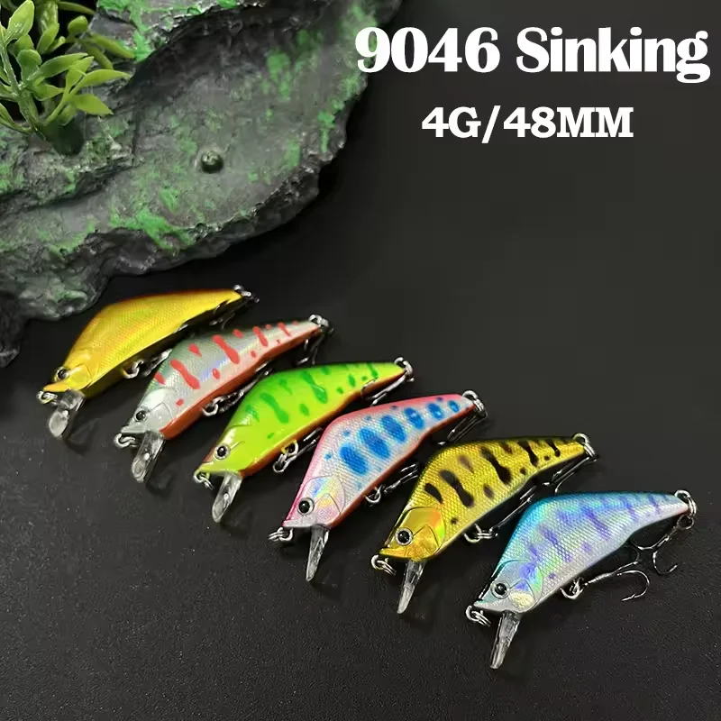 

45mm 4g Sinking Minnow Fishing Lures Trolling Wobblers Swimbait Japanese Pesca Trout Carp Artificial Hard Bait Fishing Supplies